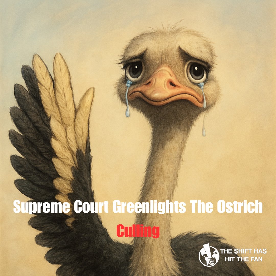 We are destroying an entire farm of living animals because Ottawa refuses to admit its own policy failures and bureaucratic rot. The Supreme Court of Canada just sided with the CFIA and now every single ostrich is going to be killed. This is beyond cruel. This is government force