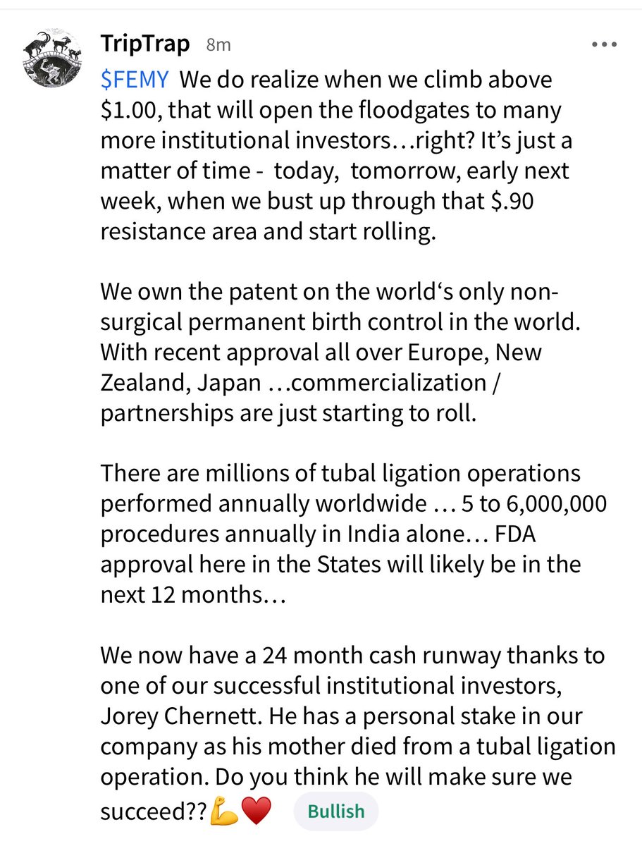 $FEMY <a href="/FemasysInc/">Femasys</a>