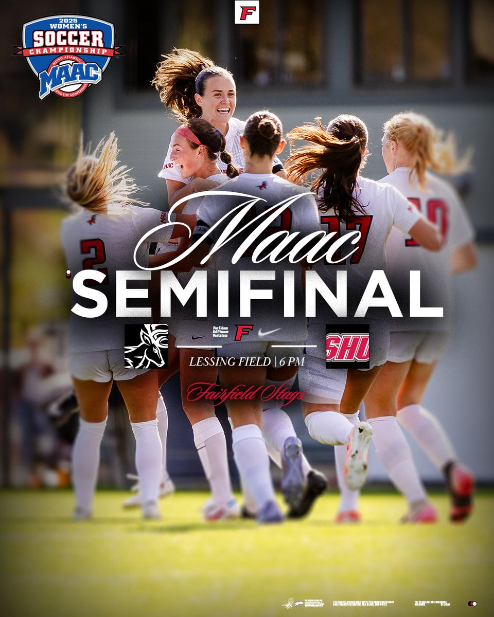 Welcome to Championship Season!
 
🎟️ bit.ly/4oXuMZj
📺 <a href="/ESPNPlus/">ESPN+</a>
🎥 bit.ly/3XeAhH7
📊 bit.ly/495Hmkt
 
Free admission for <a href="/FairfieldU/">Fairfield University 🦌</a> students with a Stagcard!

🤘😉⚽️