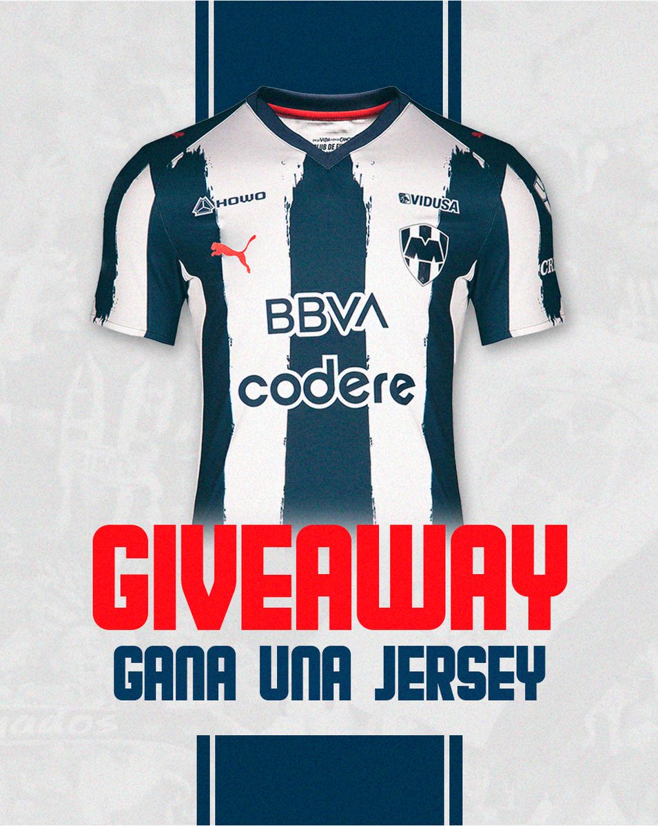 vidusacasas's tweet photo. 🎉 GIVEAWAY: ¡Gánate un jersey de Rayados! 🔥

Participa así: 
✅ Dale like
✅ Sigue a @vidusacasas 
✅ Etiqueta a un amigo (cuentas reales y que también nos sigan) 

Tienes hasta el 14 de noviembre 2025, 12 PM. ¡Mucha suerte! ⚽💙 https://t.co/pJq5qHa2f4