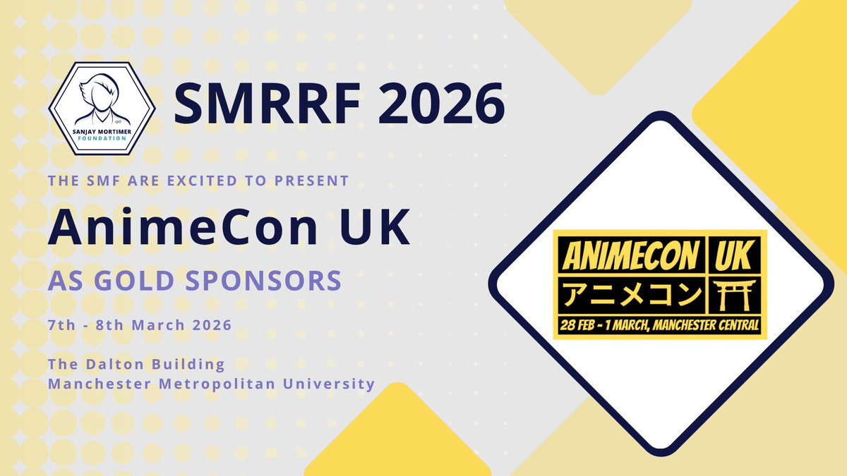 The_SMF_'s tweet image. We’re thrilled to welcome @animecon_uk as a Gold Sponsor of #SMRRF2026! 💫

From 3D printing tiaras to swords ⚙️ — we’re uniting creativity, cosplay &amp;amp; STEM to empower neurodiverse makers.

🎟️ 7–8 Mar 2026 | Manchester
👉 bit.ly/404onkU

#Cosplay #3DPrinting #STEM