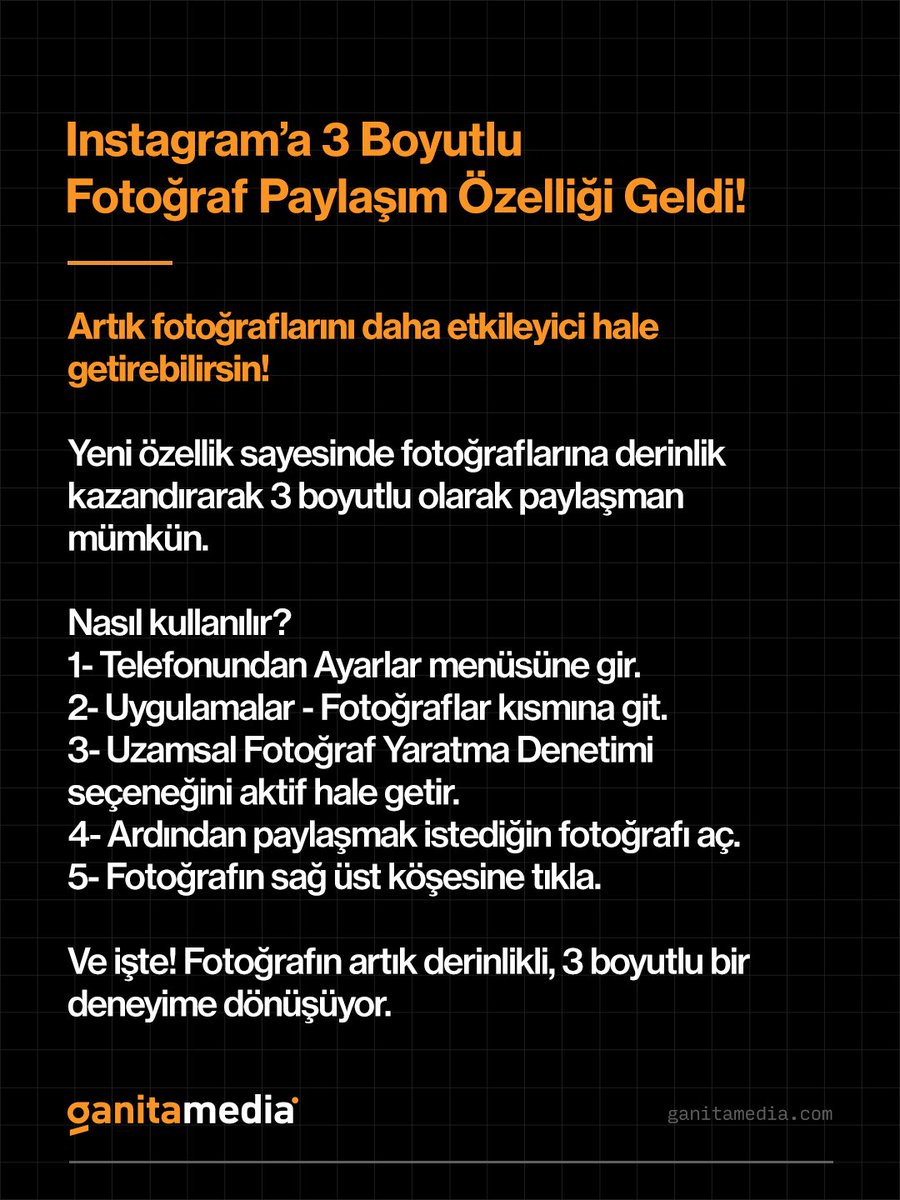 #Instagram’a 3 Boyutlu Fotoğraf Paylaşım Özelliği Geldi! 🤳