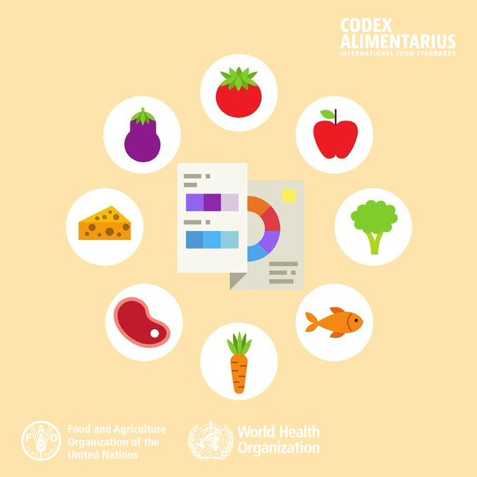 FAOWHOCodex's tweet image. 📝 | Access to sufficient amounts of 𝘀𝗮𝗳𝗲 and 𝗻𝘂𝘁𝗿𝗶𝘁𝗶𝗼𝘂𝘀 food is key to sustaining life and promoting good health.

🍎🥗🍤🍳🍚🍵🍊🍅

#Codex | #FoodSafety