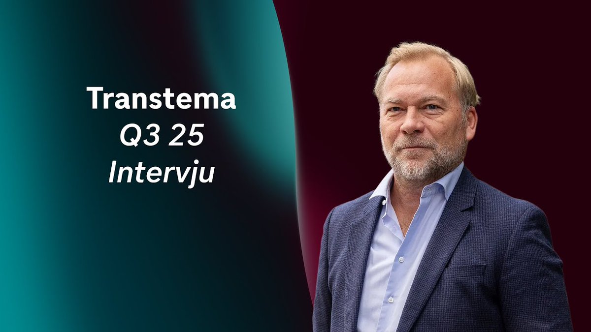 Transtema - Bra tillväxt i Sverige men press på marginalen

Se intervjun här:
youtu.be/8fogTC0eoCo

Aktieanalytiker Markus Almerud intervjuar Transtemas VD efter bolagets Q3-rapport. De diskuterar marknaden, skillnaderna i Sverige och Norge, vad som drev marginalen i både