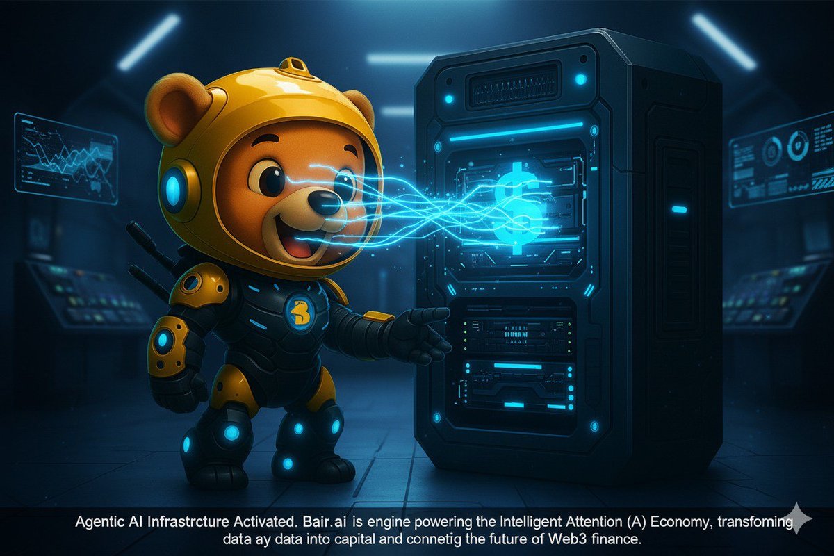 BAIR_AI's tweet photo. Agentic AI Infrastructure Activated ⚡

https://t.co/UqYcZLi6jo is the engine powering the Intelligent Attention (IA) Economy!

Transforming data 📊 into capital 💰 and connecting the future of Web3 finance 🌐.

#BairAI #InfoFi #Web3 #AgenticAI https://t.co/e1WEGB1JjC