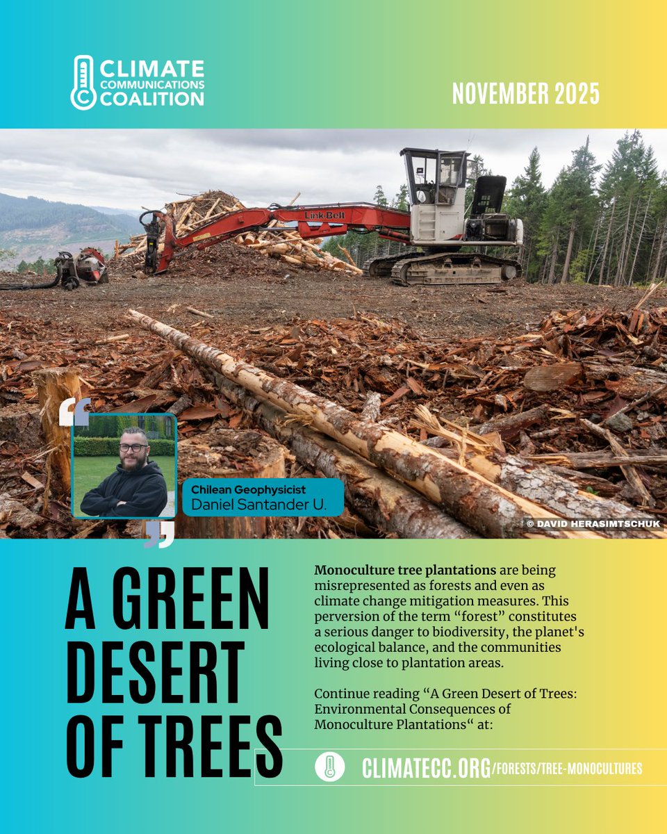 climate_cc's tweet photo. Read the second article in the trilogy on Monoculture Tree Plantations here: https://t.co/4rEZae71QB
@arboles_magicos @IENearth @ExtinctionR @EliotJacobson @ENERGY @RobertKennedyJr @washingtonpost @SchnellUli52342 @dwallacewells @CenterForBioDiv @WorldResources @UN4Indigenous https://t.co/lfNGHTgXnL