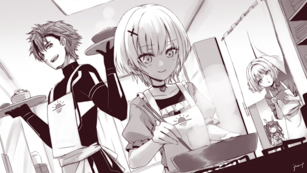 注：捏造、妄想
ロベあしゅエニの夕刻食堂（ちょこ添え）