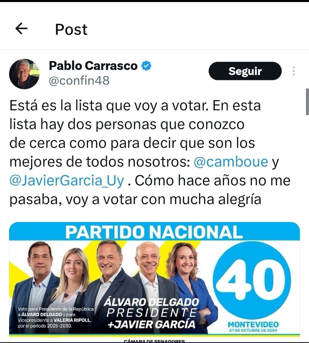 "Dos personas que conozco de cerca", textual, Pablo Carrasco.
