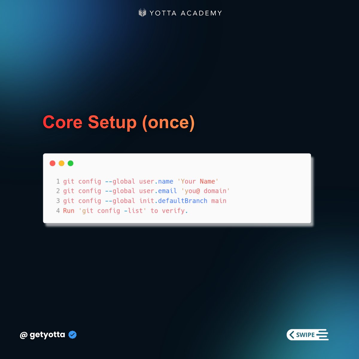 GetYotta's tweet image. Git: Important Commands — Save this

Share with your team and follow @getyotta for real DevOps tips, projects, and roadmaps.

#Git #GitCommands #GitTips #GitHub #VersionControl #CLI #DevOps #DevOpsCommunity #Programming #Coding #SoftwareEngineering #DeveloperTools #OpenSource
