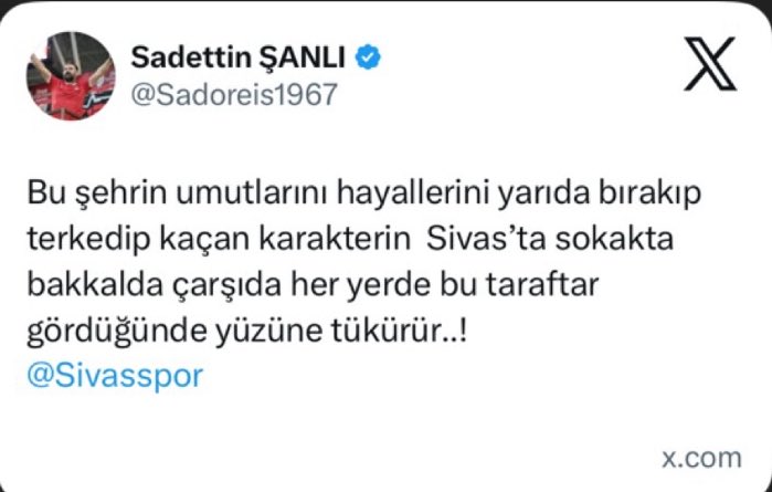 Sadettin ŞANLI tweet media