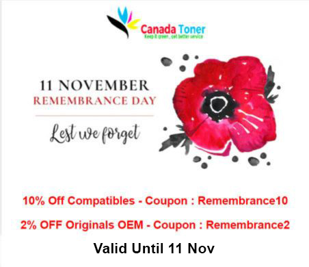 canadatoner's tweet photo. 🕯️ 10% OFF Compatibles And 2% OFF OEM, Remembrance day🌺 - https://t.co/S6dz29qjkA Reusable Compatible Coupon: Remembrance10
https://t.co/4kI5wwJmat
Reusable OEM Coupon: Remembrance2
https://t.co/YCqqqmTULk
Read on our website: https://t.co/vYExm7EgVs https://t.co/KBFIAbChc3