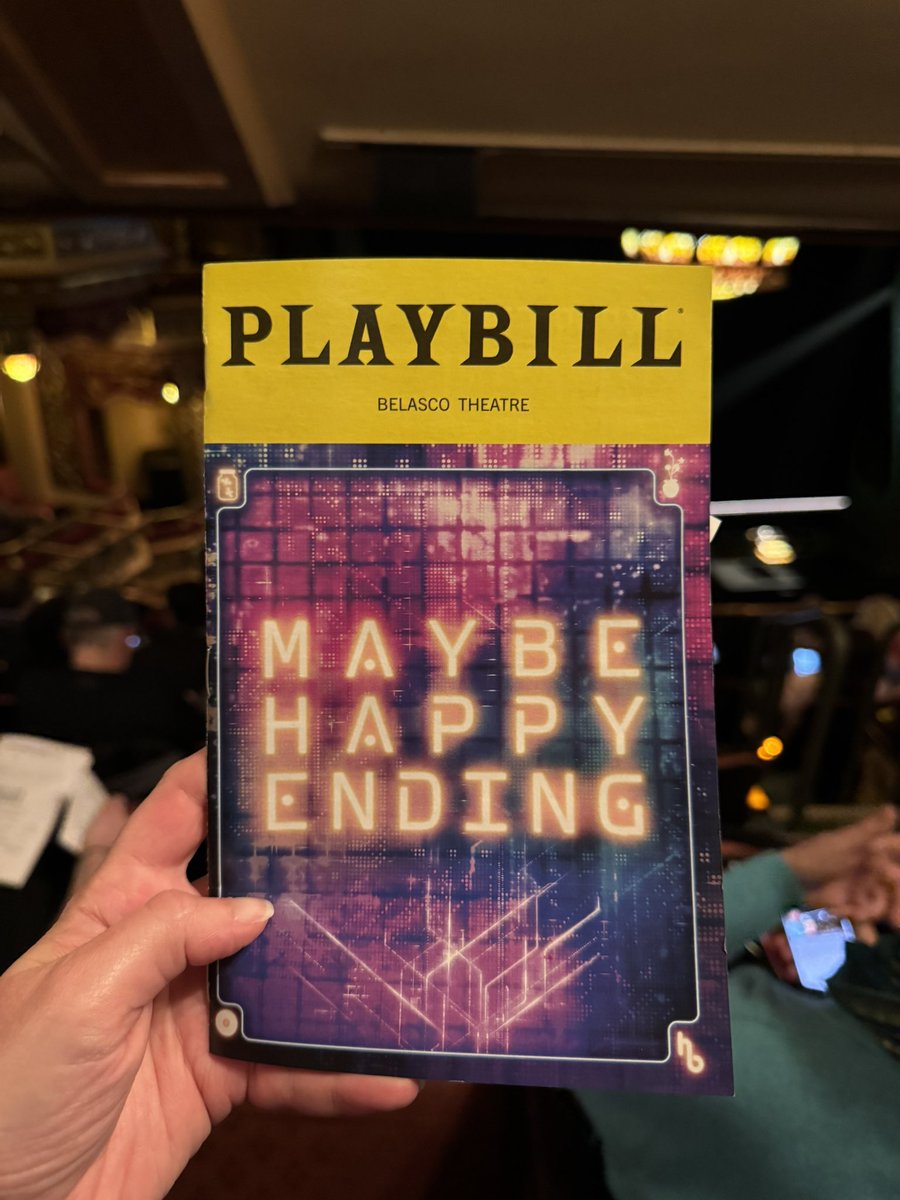 Today’s first show! Saw this on this day of the week exactly a year ago when they froze the show during previews.