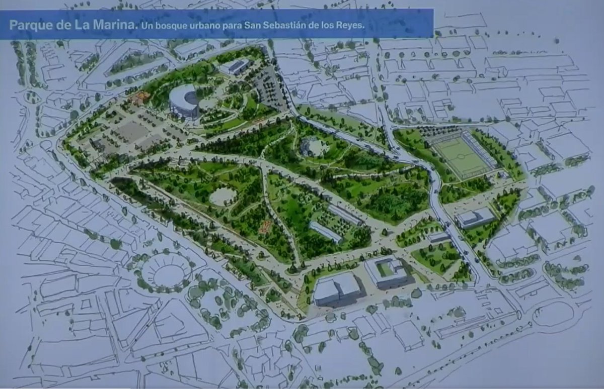 Esperamos con ilusión la creación del Bosque Urbano de la Marina en #Sanse
Nos ha gustado mucho el Plan Maestro presentado por <a href="/sansecomunica/">Ayuntamiento de San Sebastián de los Reyes</a>
💚
¿Qué os parece a vosotrxs? ¿Cómo os gustaría que fuera?👇