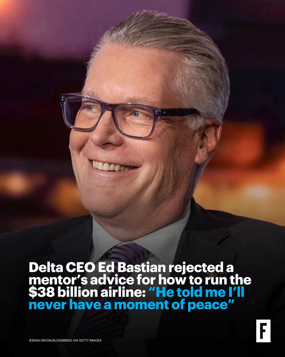 .<a href="/Delta/">Delta</a> CEO Ed Bastian told Fortune that his inbox is flooded with thousands of emails per day, and he often spends flights reading through customer feedback. trib.al/Y9Sh8JQ