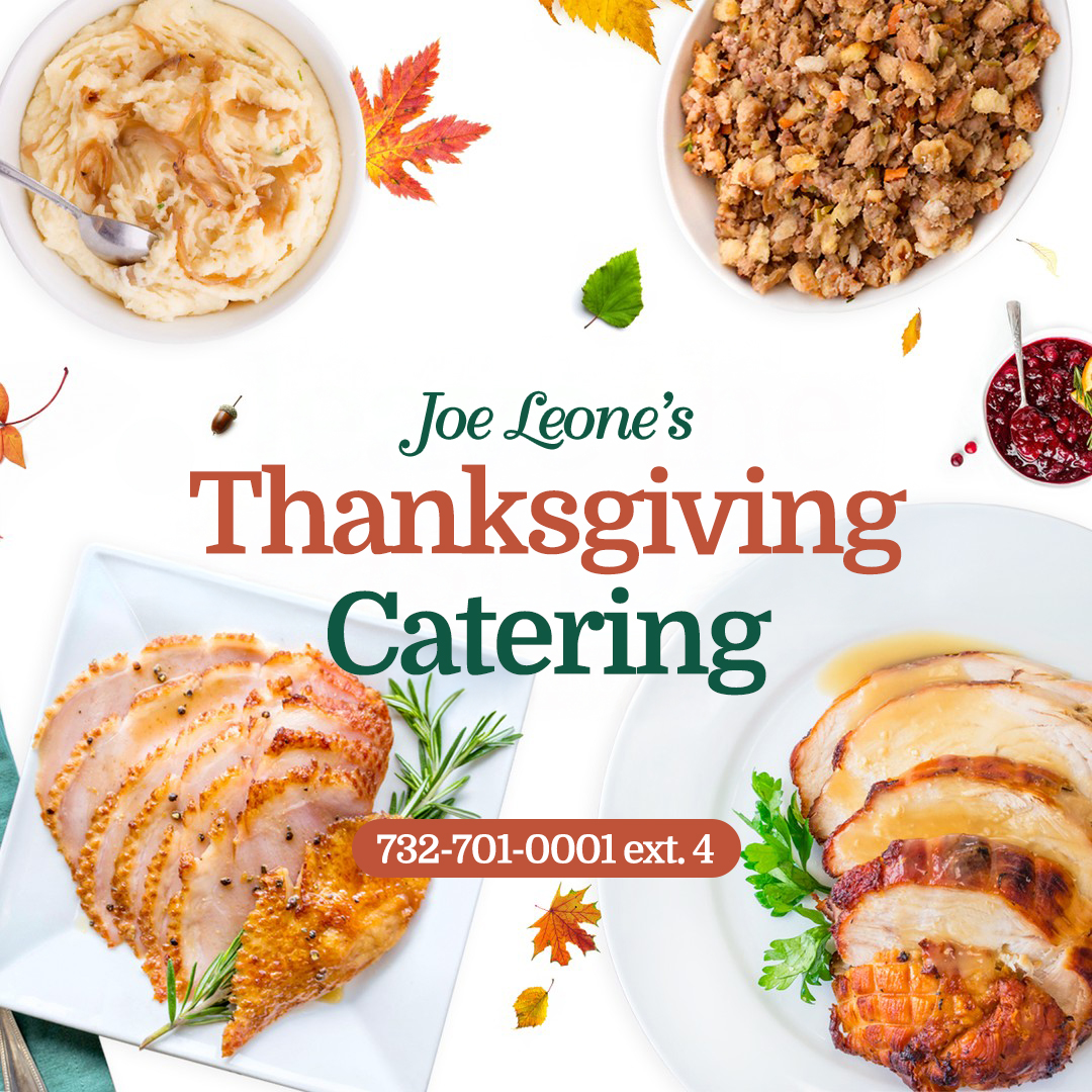 🦃 Our Thanksgiving Catering menu is here! Starters, Entrées, Sides and more! Order now until 11/24. 📱 Order by Phone: 732-701-0001 ex. 4 📄 Menu: joeleones.com/menus