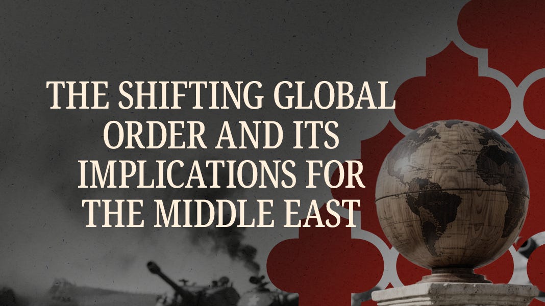 “The liberal order won’t collapse by attack—it will rot quietly from within.”

Part 2 of “The Shifting Global Order” explores the cultural and ideological cracks weakening democracy itself.

By <a href="/TheActualAmmar/">Ammar Abdulhamid (theactualammar.bsky.social)</a> for Middle East Uncovered → themiddleeastuncovered.com/p/the-shifting…