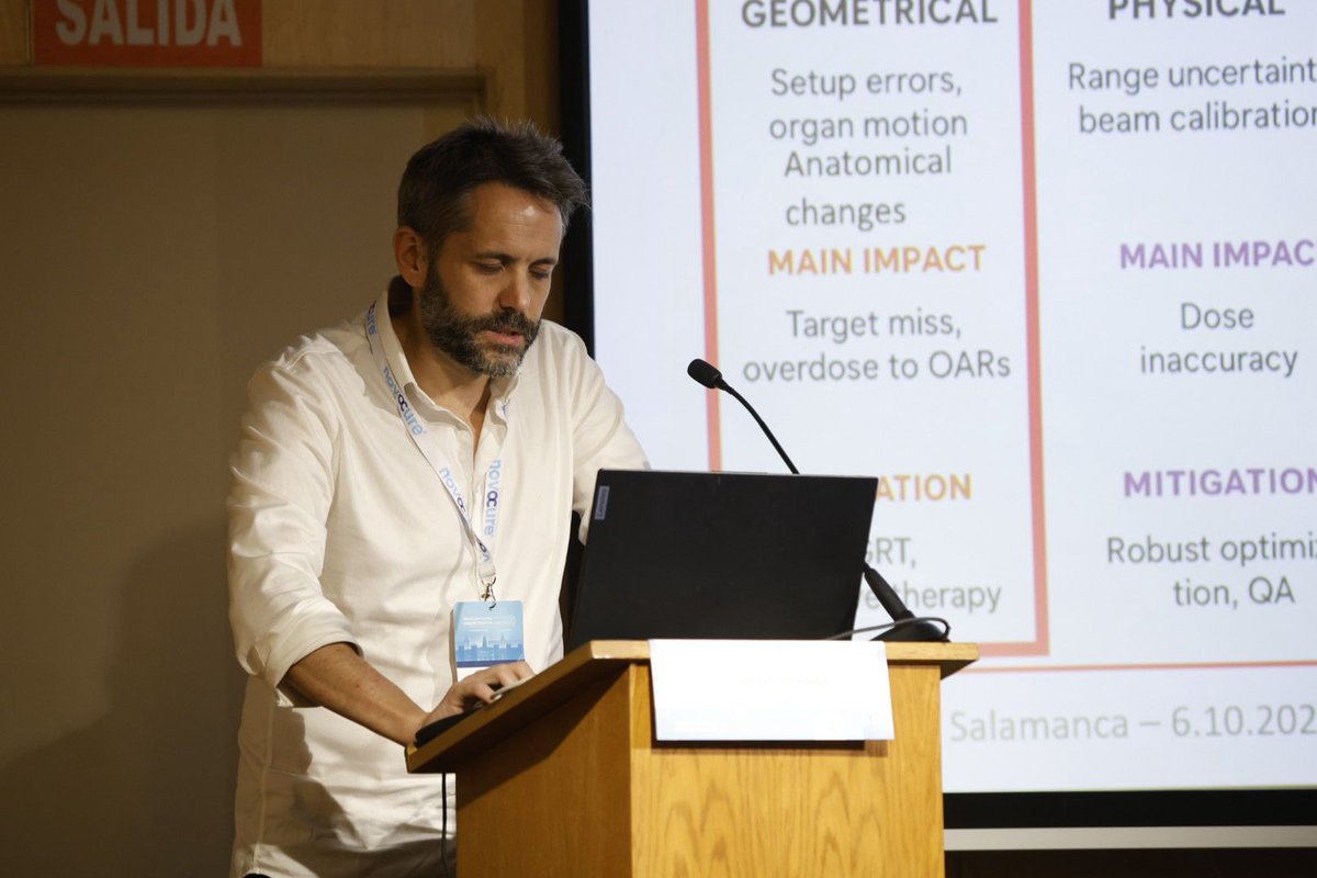 Los Dres. Mikel y Nuria presentan la mesa de Innovación Tecnológica con la participación de la Dra. Carmen María Serrano en la ponencia "Presente y Futuro de la SGRT"  y Dr. Juan Castro Nováis en la ponencia "Implementando la Protonterapia adaptativa"

#radioterapia