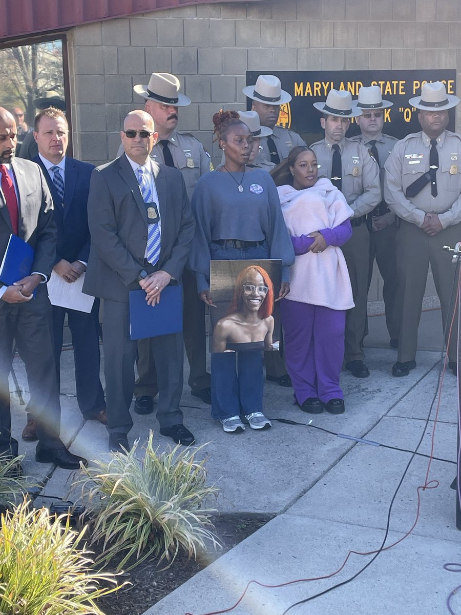 realmannynation's tweet photo. Cold Case of Ms NYAH HAIRSTON SUSPECT ID at Press Conference with MSP .@BlairSabolTV will have details tonight @WMAR2News https://t.co/Fpw8rBU5Ij