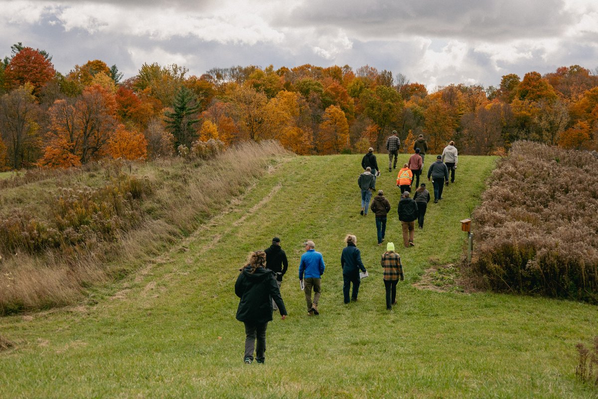 longpointca's tweet image. We had such a fun time with @forestscanada and our neighbouring CAs during the fall field tour! We took a  tour around the Long Point Region watershed to visit various partnering tree planting sites and had some knowledge sharing discussions at each stop 🌲🍂