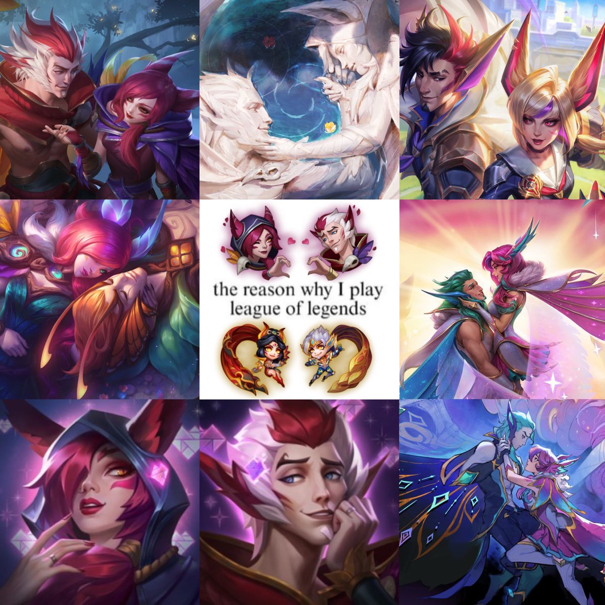 Xaykawa's tweet image. Xayah Rakan are the one thing keeping me in league LOL