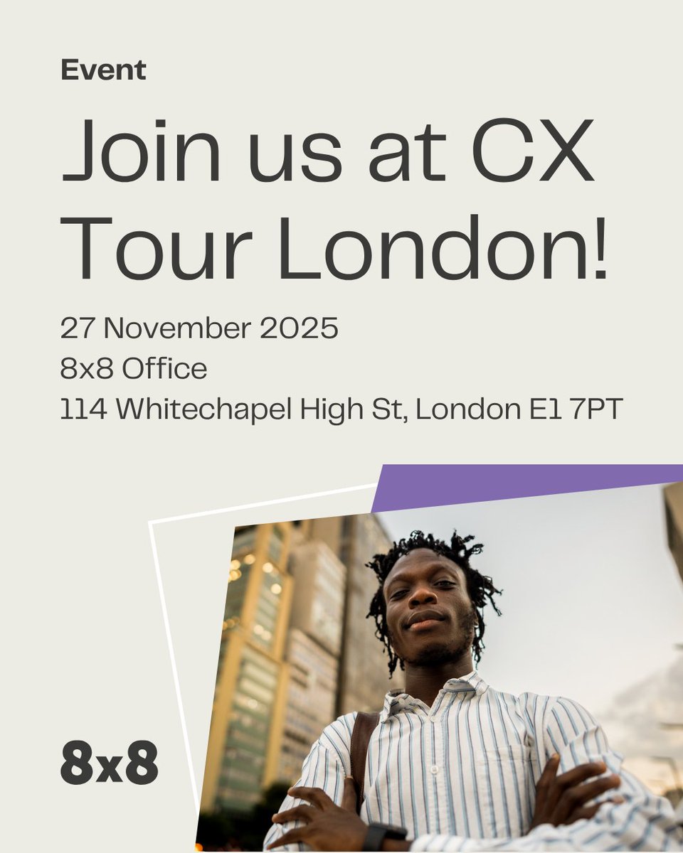 London, we'll see you soon at the 8x8 office!