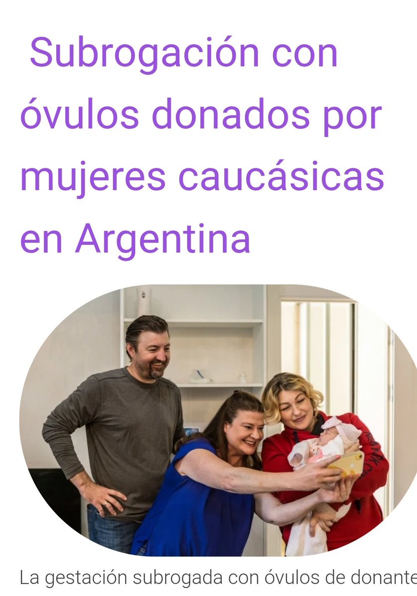 La paternidad o la maternidad NO son un derecho.
Pero no nos equivoquemos,
los vientres de alquiler no buscan tener descendencia,
si fuera así les daría igual muchas cosas.
Lo que buscan es la continuidad genética y la renuncia de la filiación de la madre previo pago.