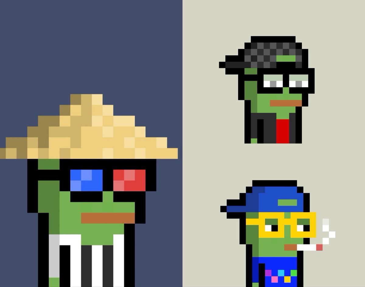 Minted a few more Peepos🐸. Forgot how fun it is revealing new art. <a href="/dan1el_d1g1tal/">DAN1EL</a>