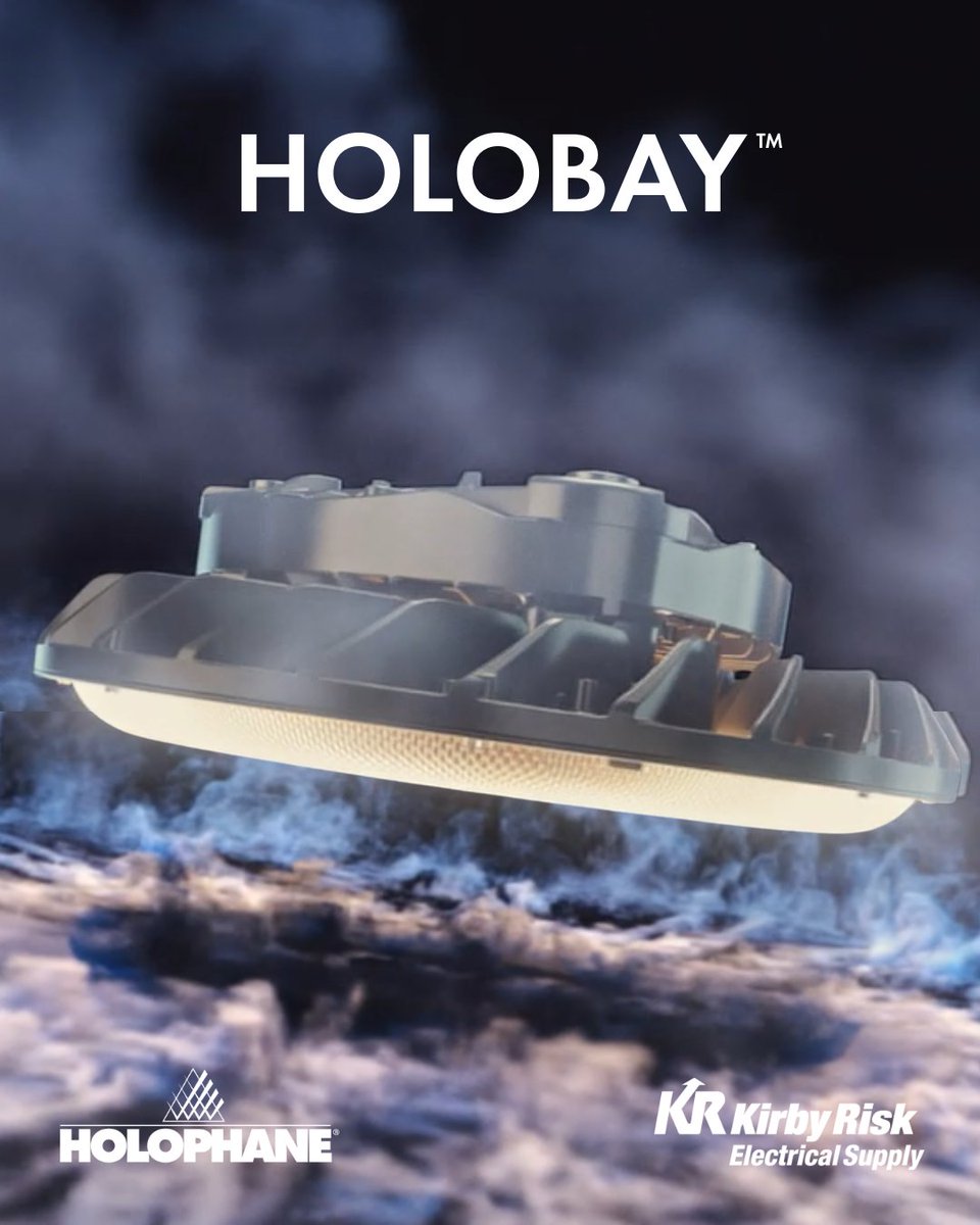 With superior efficiency, optimized spacings, and ease of installation, HOLOBAY™ is the ideal solution for facilities seeking high-performance LED lighting with long-term reliability. Learn more: go.kirbyrisk.com/holophane-holo…