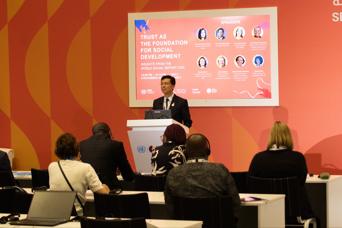 UNECOSOC's tweet image. “Labour migration is more than a demographic trend. It is a deeply human story - of aspiration, courage and resilience. 

Migrants must not be left behind in advancing the #2030Agenda. Let us work together to ensure that migrants everywhere are not only protected but empowered –…