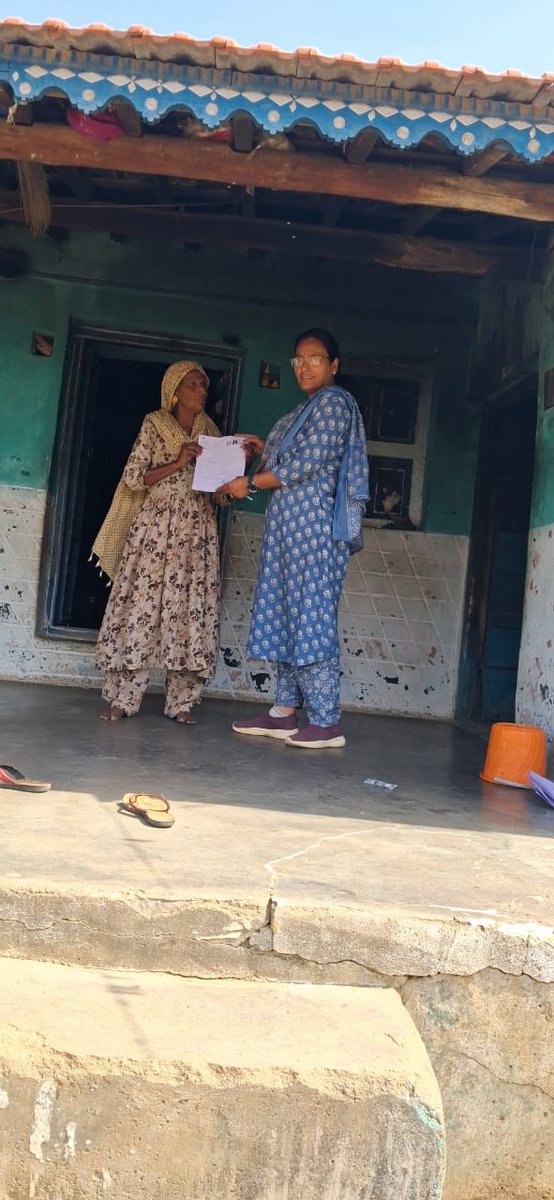 SIR 2026 
અંતર્ગત હાઉસ ટુ હાઉસ મતદાર ગણતરી ફોર્મ વિતરણની કામગીરી લખપત તાલુકો કચ્છ.
<a href="/collectorkut/">Collector & DM, Kachchh</a> <a href="/CEOGujarat/">Chief Electoral Officer, Gujarat</a> <a href="/ECISVEEP/">Election Commission of India</a>