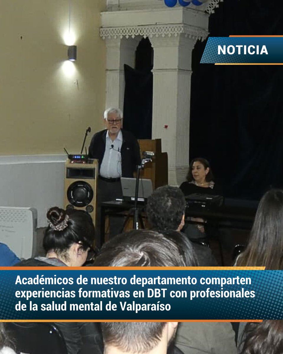El Dr. Juan Francisco Labra y ps. Carolina Moraga realizaron una charla dirigida a profesionales de la salud mental del <a href="/HDSValpo/">Hospital del Salvador de Valparaíso</a>  y de <a href="/uvalpochile/">Universidad de Valparaíso</a> , abordando estrategias de acompañamiento clínico ante conductas suicidas desde la Terapia DBT

🔗bit.ly/47Nc2ER