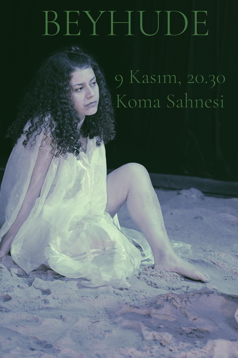 “Beyhude”

9 Kasım saat 20.30’da <a href="/komasahnesi/">Koma Sahnesi</a> ‘nde!

Biletler 🎟️:  tiyatrolar.com.tr/m/tiyatro/beyh…