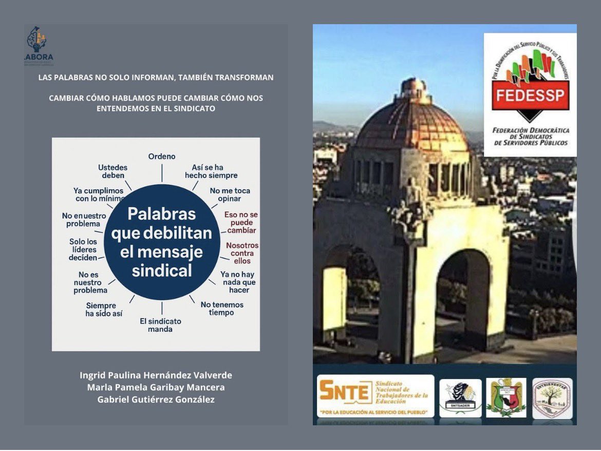 #TomaloEnCuenta
Las palabras que usamos todos los días, moldean como enfrentamos los retos. 
Descarga guía de palabras y frases que te servirán para sustituirlo.
👍 fedessp.org/publicaciones/…

<a href="/agusaviles1/">Agustín Avilés</a> <a href="/pedrojoseescar3/">pedro jose escarcega delgado</a> <a href="/censntsict/">SNTSICT</a> <a href="/marudavalos29/">Maru Dávalos</a> <a href="/mariogomezgg/">Mario  Gómez</a> <a href="/PaulinaValver17/">Ingrid Paulina</a>