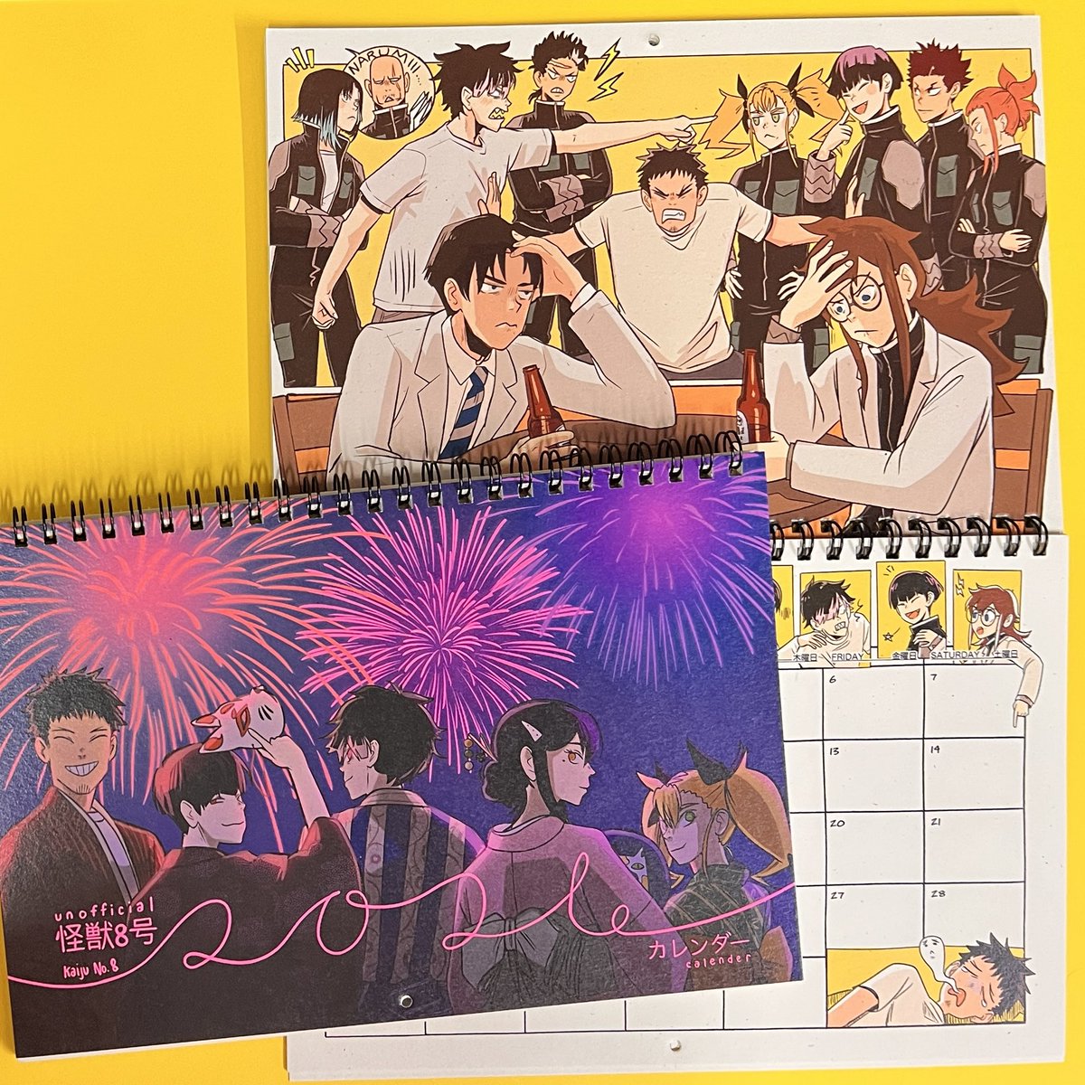 Calendars are up for preorder! Printing and shipping them to fulfillment hopefully next week~ link and month by month pictures below~

#怪獣8号 // #KaijuNo8 // #괴수8호