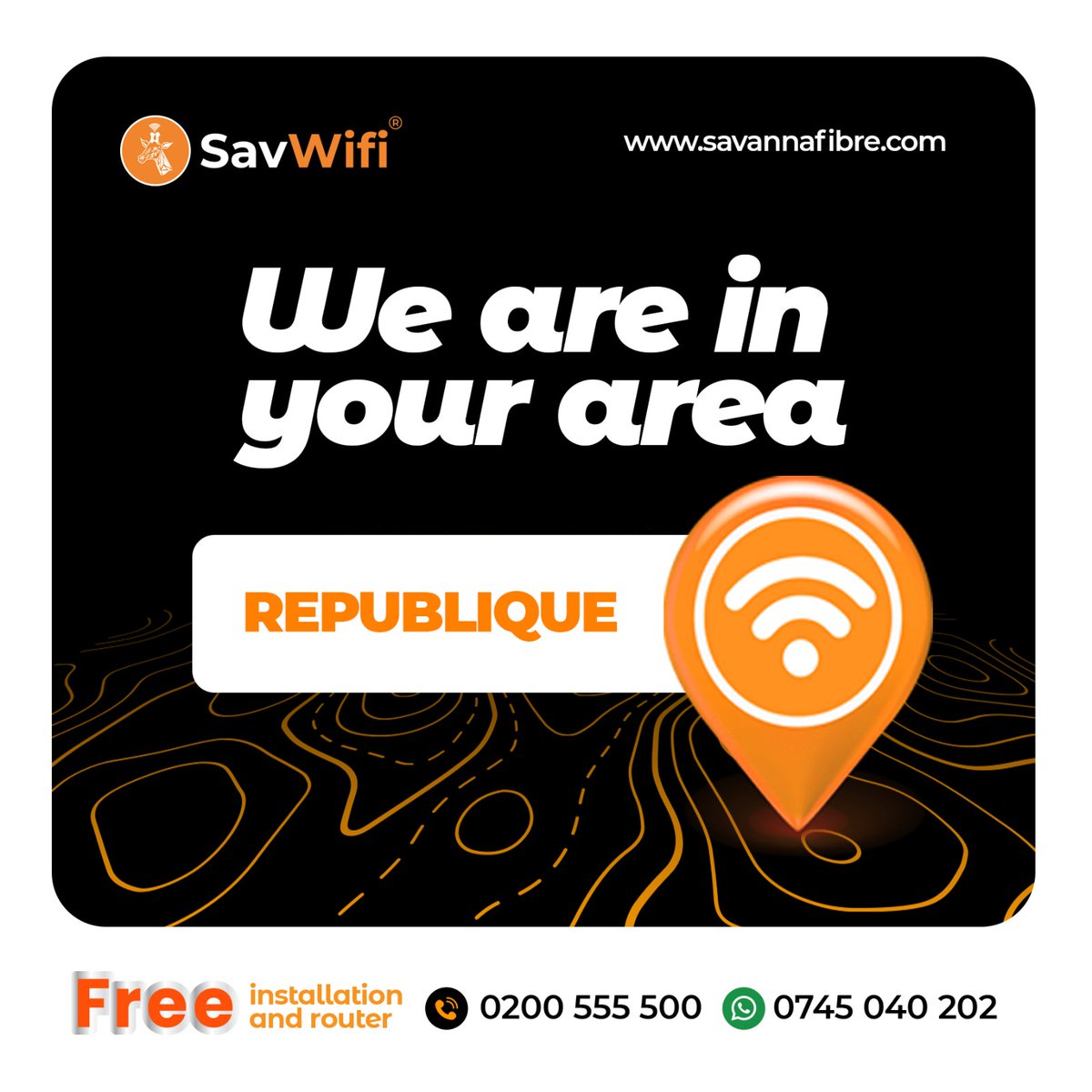 savanna_ug's tweet photo. New areas unlocked! π Weβre now in your neighborhood, get ready for faster, smoother internet with Savanna Fibre. π¨πΆ
#SavWifi
#NowInYourArea
#Getconnected https://t.co/jQEeGcU7JW