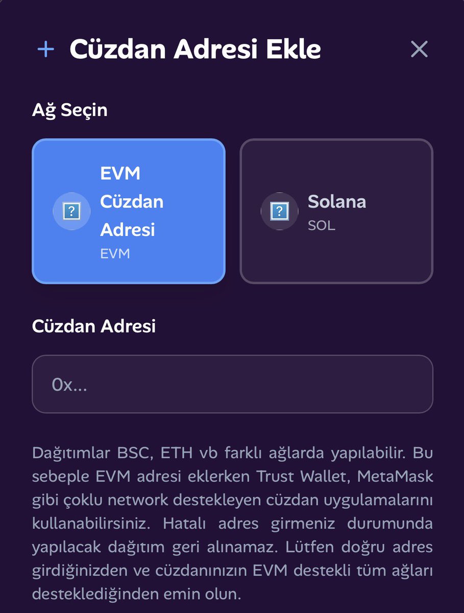 EVM Cüzdan Nedir?

EVM cüzdan, Ethereum Virtual Machine (EVM) altyapısını destekleyen blokzincirlerde çalışan kripto cüzdan türüdür.
Kısaca: Ethereum uyumlu tüm ağlarda (örneğin BNB Chain, Polygon, Avalanche, Arbitrum, Optimism, Base, vb.) tek bir cüzdanla işlem yapmanı sağlar.