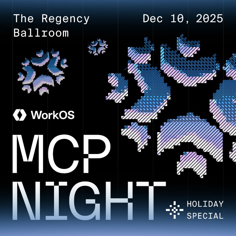 MCP Night: The Holiday Special ❄️ 🎁 🍿

Featuring:
• <a href="/dsp_/">David Soria Parra</a> - Creator of MCP <a href="/AnthropicAI/">Anthropic</a>
• <a href="/nicknotfun/">Nick Cooper</a> - MCP Lead <a href="/OpenAI/">OpenAI</a>
... and more 😉

🗓️ December 10
📍 The Regency Ballroom, SF
🕺 Followed by the <a href="/WorkOS/">WorkOS</a> holiday party

It will be a night to remember 🎄🎅 Register below