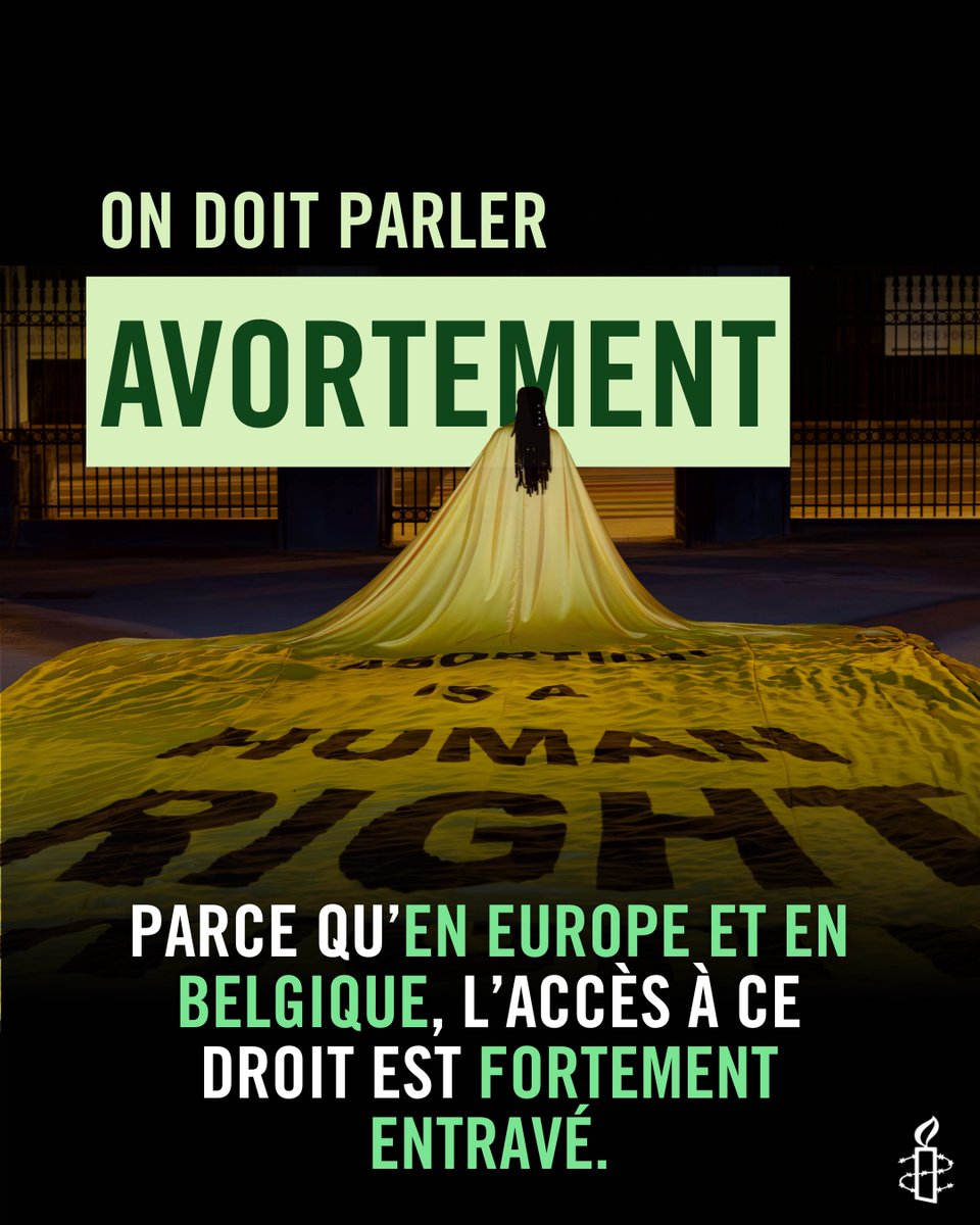 En #Europe, l’accès à l’#avortement reste menacé.
🇧🇪 En #Belgique, sanctions, délai légal trop court &amp; longues démarches privent certaines personnes d’un soin essentiel.
Amnesty appelle à dépénaliser ce soin et supprimer les entraves à son accès 👉🏾amnesty.be/avortement-bel…