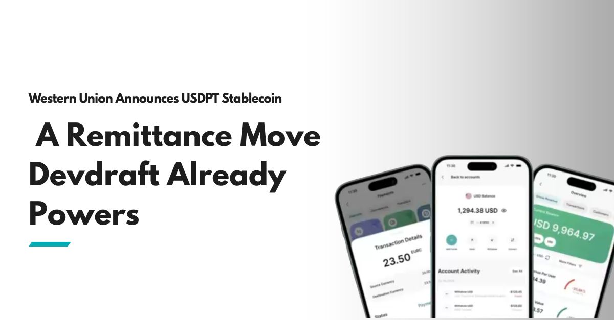 DevdraftAI's tweet image. While legacy players are preparing for the future of remittances, Devdraft users are already living it with stablecoin remittance transfers happening right now.
The world is moving faster. Why wait for 2026 when you can go global today with Devdraft?