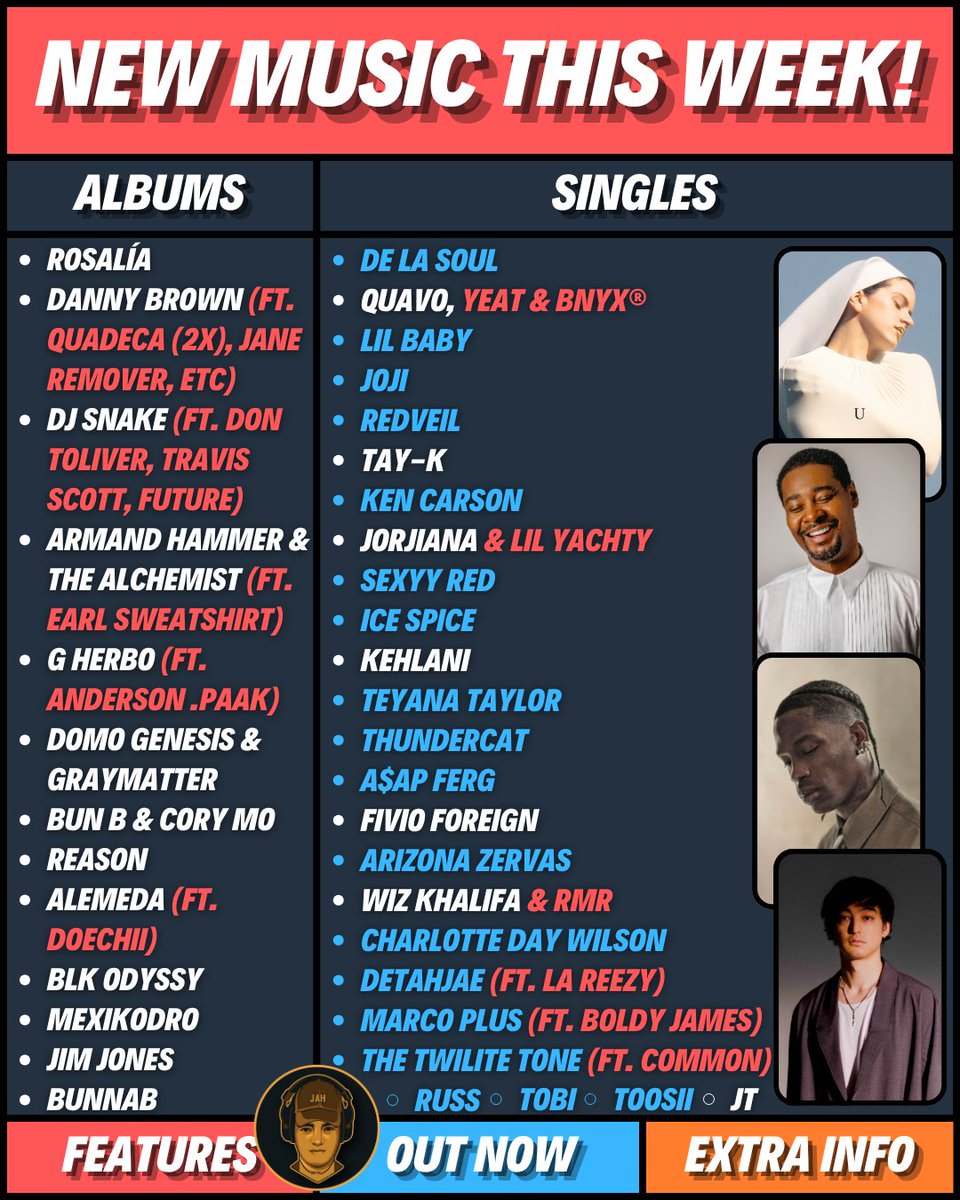 ALL THE NEW MUSIC DROPPING TONIGHT 🚨

Who's getting your first listen???