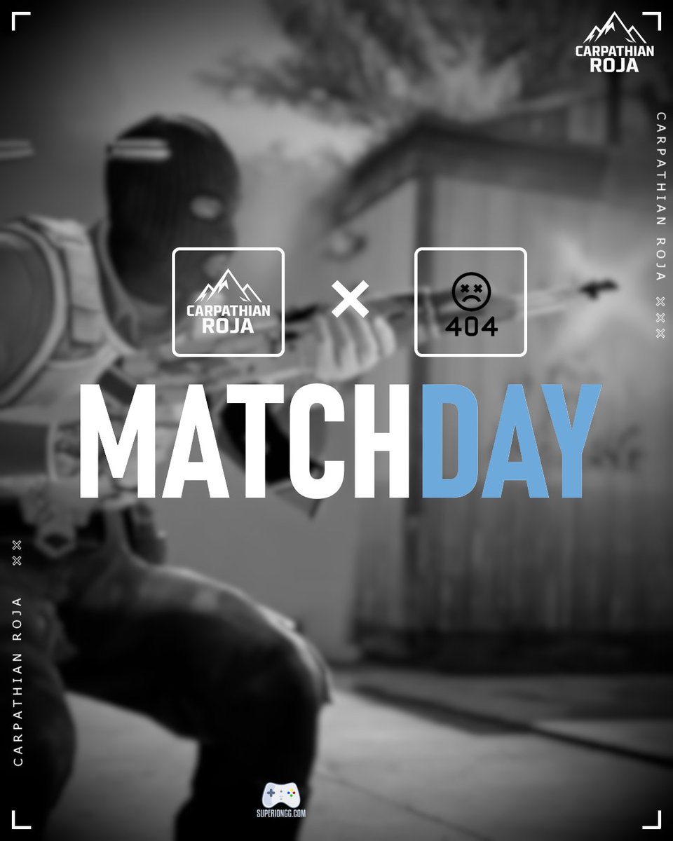 CarpathianRoja's tweet photo. ❕ MATCH DAY❕
Dzisiaj o 20:00 zagramy drugi mecz w turnieju Rivals od @UGPolska, tym razem naszym rywalem będzie drużyna 404.
@superiongg @UGPolska
#CarpathianRoja #RivalsCup #CS2 #PolskiCs https://t.co/70x6zV0yNe