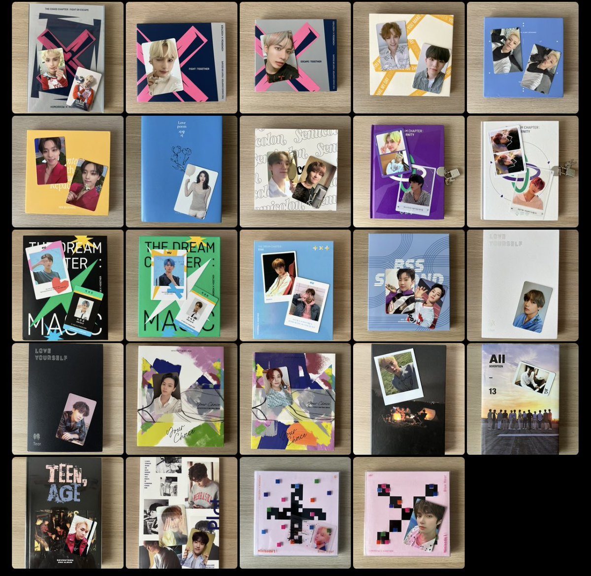 soobjieun's tweet photo. Je vends toute ma collection de Kpop sur Vinted
✨Albums en très bon état 
✨Photocards à partir de 3€
✨Bonus de précommande 
✨Photobook Social Club 

Seventeen, BTS, TXT, IU 

(Possibilité de passer hors Vinted avec la poste et paypal pour les PC)

https://t.co/1DOHCN3DYo https://t.co/9Hl4qGttob