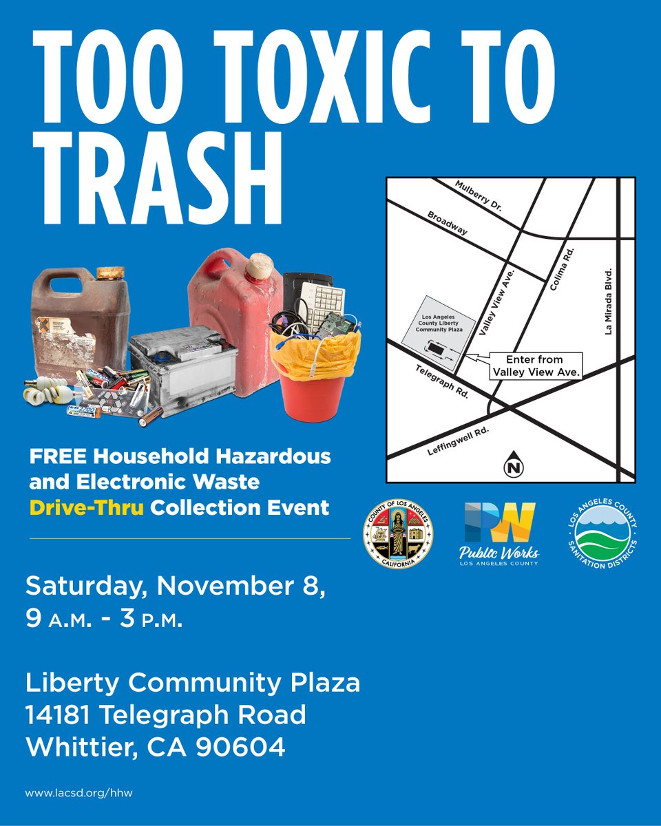 新品 LANE BY BROCHURE garbage 8:31 CAP Household Hazardous & Electronic Waste Drive-Thru Collection