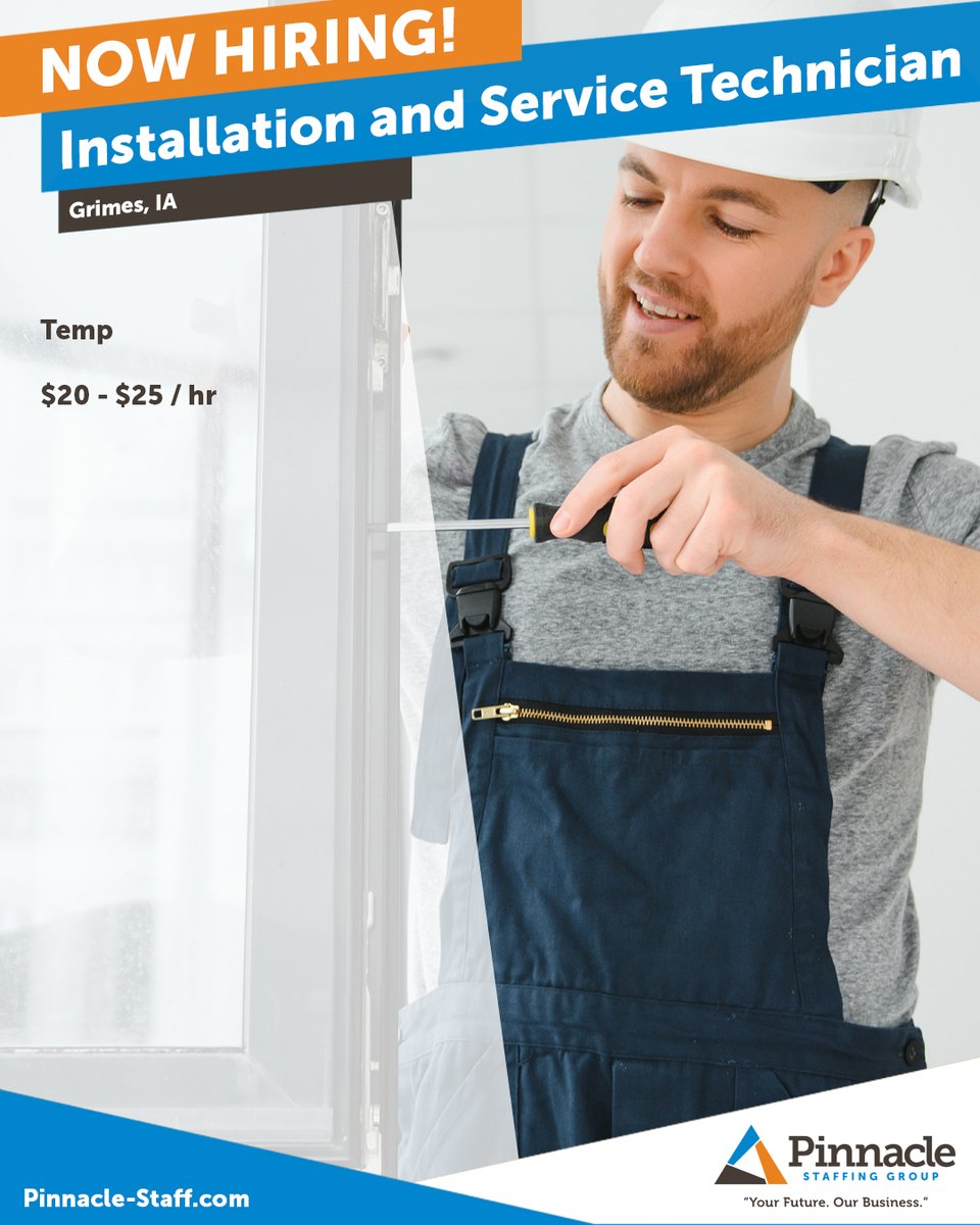 pinnaclegroups's tweet photo. We're searching for an Installation & Service tech for a position at a window & door company. Apply today!
https://t.co/TVmZUsmW88
#DesMoinesJobs #DSMJobs #InstallationJobs #InstallationTechJobs #ServiceTechJobs #ApplyNow #NowHiring #Hiring https://t.co/FpgWLxJHsv