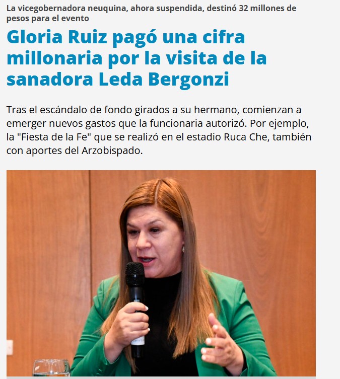 LEYANTISECTAS's tweet image. 💥 ¡BOMBA! DESTITUCIÓN EN NEUQUÉN 💥
ACABAN DE DESTITUIR a la ex vicegobernadora Gloria Ruiz. La expusimos por usar $32 MILLONES de fondos públicos para financiar a la organización coercitiva #secta de LEDA BERGONZI. 🤯

No digas que luchar no vale la pena. ¡LA JUSTICIA LLEGA!