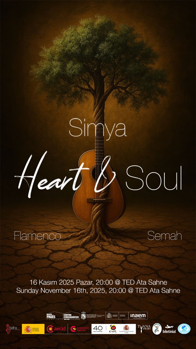 FIRCASANAT's tweet photo. Simya: Heart and Soul — Flamenko ile Semah Arasında Benzersiz Bir Buluşma
GEN.SAN.YÖN:PINAR AYHAN
📅 16 Kasım 2025 – 20:00
📍 TED ATA Sahnesi, İncek / Ankara
 Bilet: Biletinial/Baha Yapım
https://t.co/CHv76cRzMi
Baha Yapım: 0532 654 7443
✨ Kalbin ritmini, ruhun dönüşünü hisset. https://t.co/WO6vG2yEbc