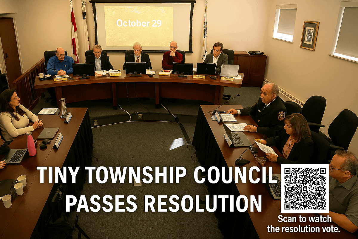 Tiny Township Council unanimously calls for independent studies of TC Energy’s pumped storage project.
Watch the resolution vote here: savegeorgianbay.ca/wp-content/upl… - mailchi.mp/savegeorgianba…