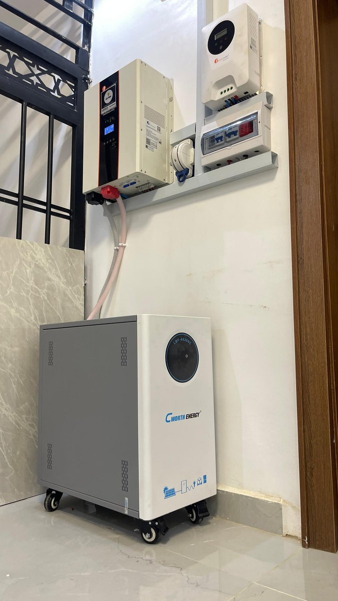 EasyPowerHub's tweet image. 7.5KVA 15KWH COMPLETE SOLAR SYSTEM INSTALLATION (WITH SOLAR PANELS) @BRAINS AND HARMMERS CITY ESTATE, ABUJA 
08085053131
@EasyPowerHub