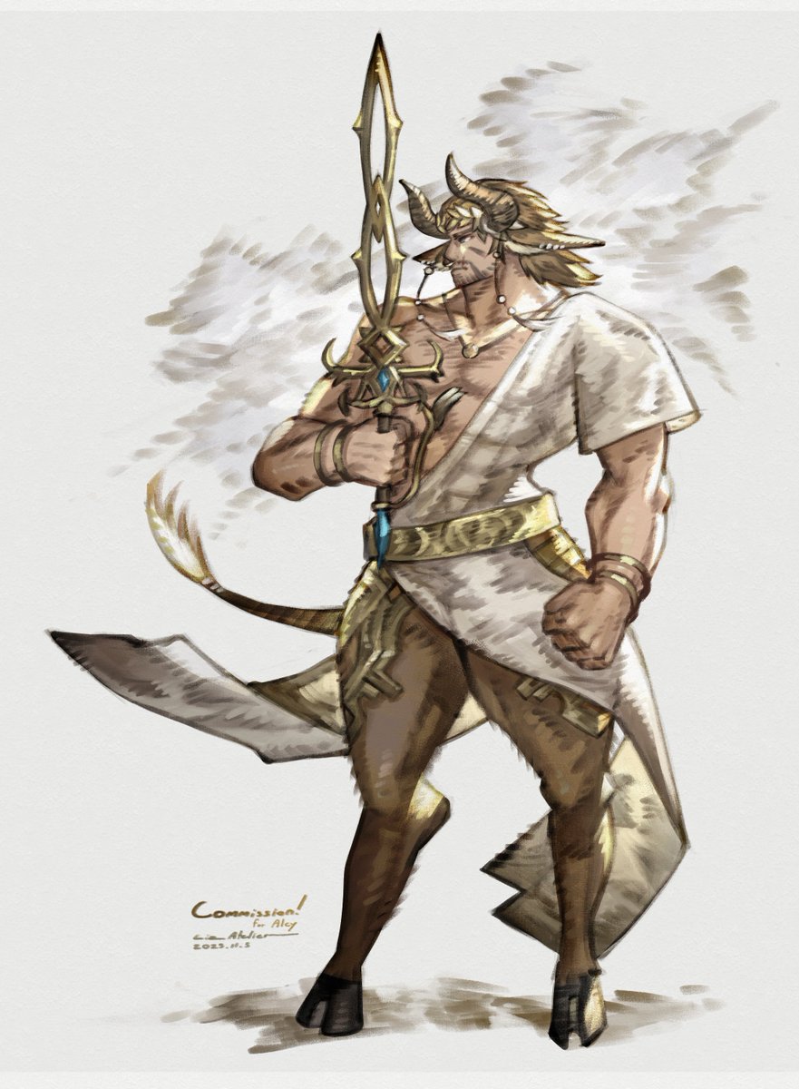 Thank you so much for commission! 🐂⚔️
(Redraw piece)