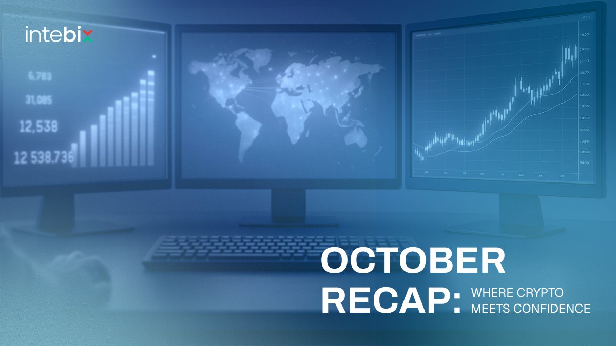 Intebix's tweet image. 🌍 Intebix Monthly Recap | October Highlights
What a month for Intebix - connecting Kazakhstan to the global crypto economy!
🚀 Digital Bridge 2025
Thousands visited our booth with Solana &amp;amp; Mastercard - exploring the future of fintech in Central Asia.
Our CEO Talgat Dossanov…